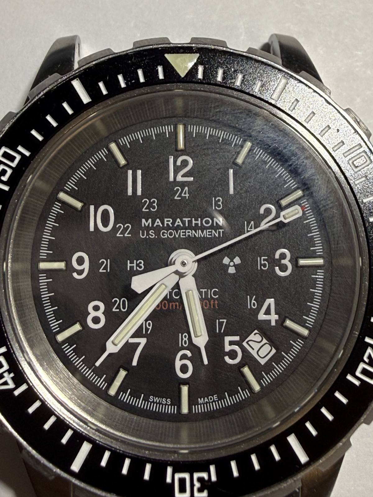 Marathon GSAR 41mm US GOVT face marked 41mm Auto Diver – Factory Serviced/Extras
