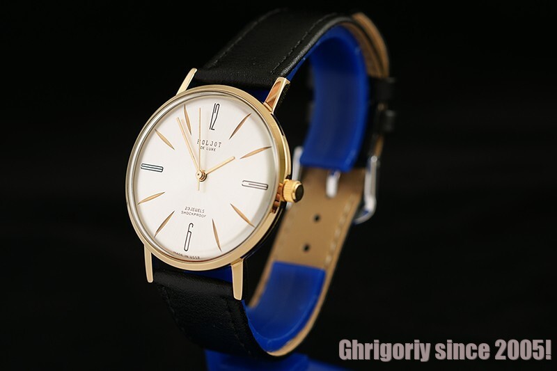 Luxury style Rare dial ultra slim FASHION wrist watch Luch De Luxe 2209 POLJOT