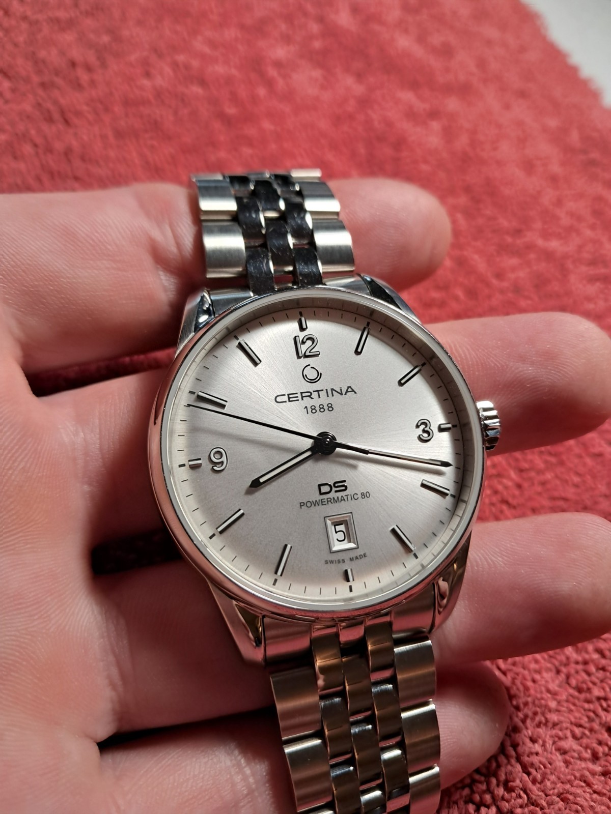 Certina DS Powermatic 80 40mm Automatic Silver Dial Date Steel Bracelet 100m