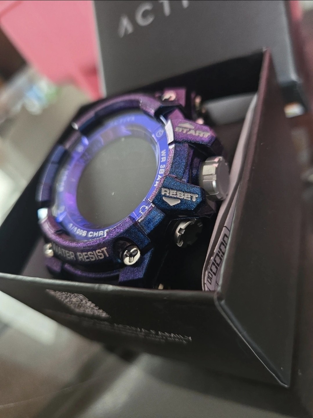 ACW8082-020 Activa X By Invicta Digital Unisex Purple Iridescent Watch 50mm