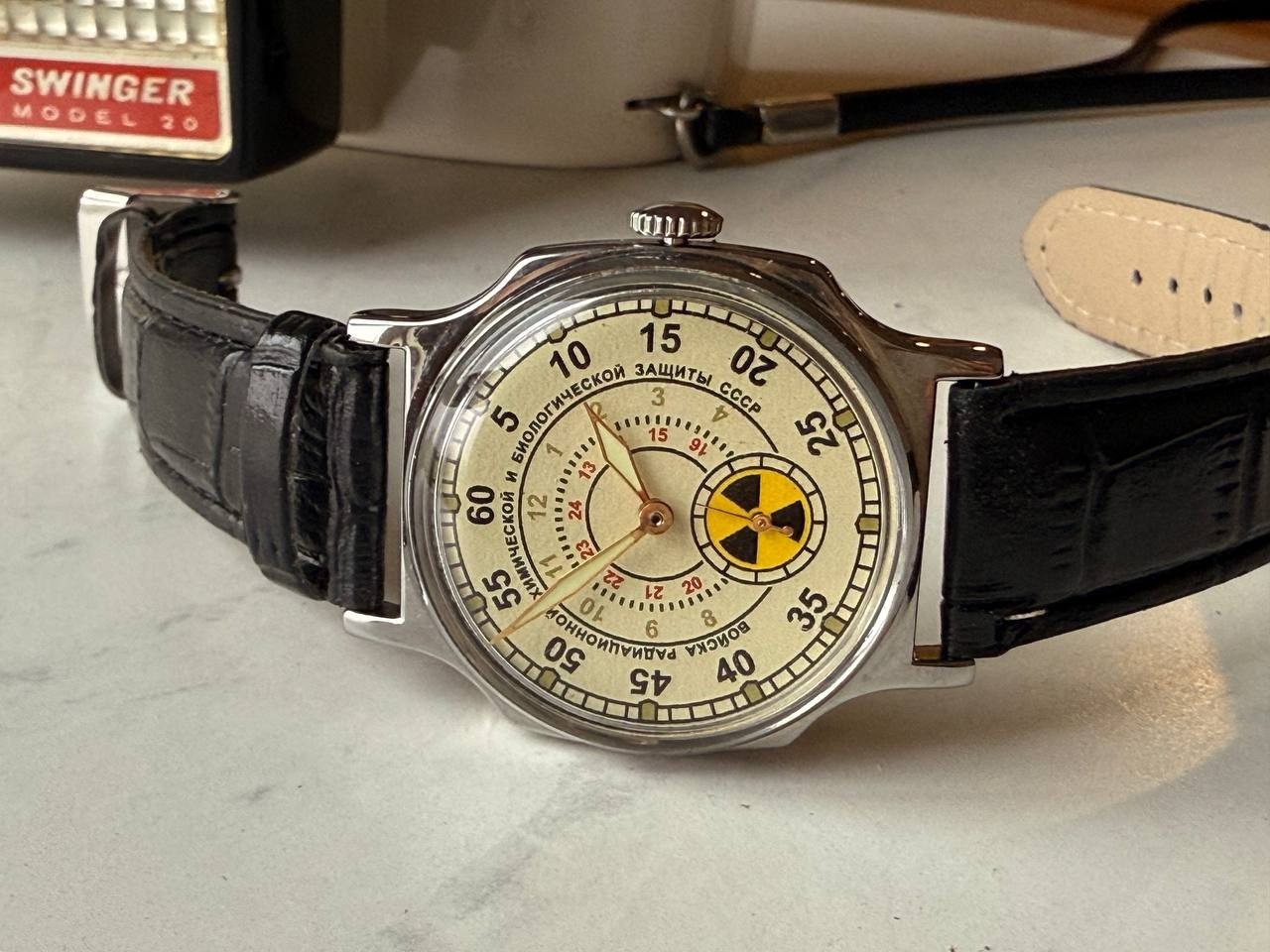 Soviet Mechanical Wrist Watch Pobeda Chernobyl Atomic Radiation USSR original