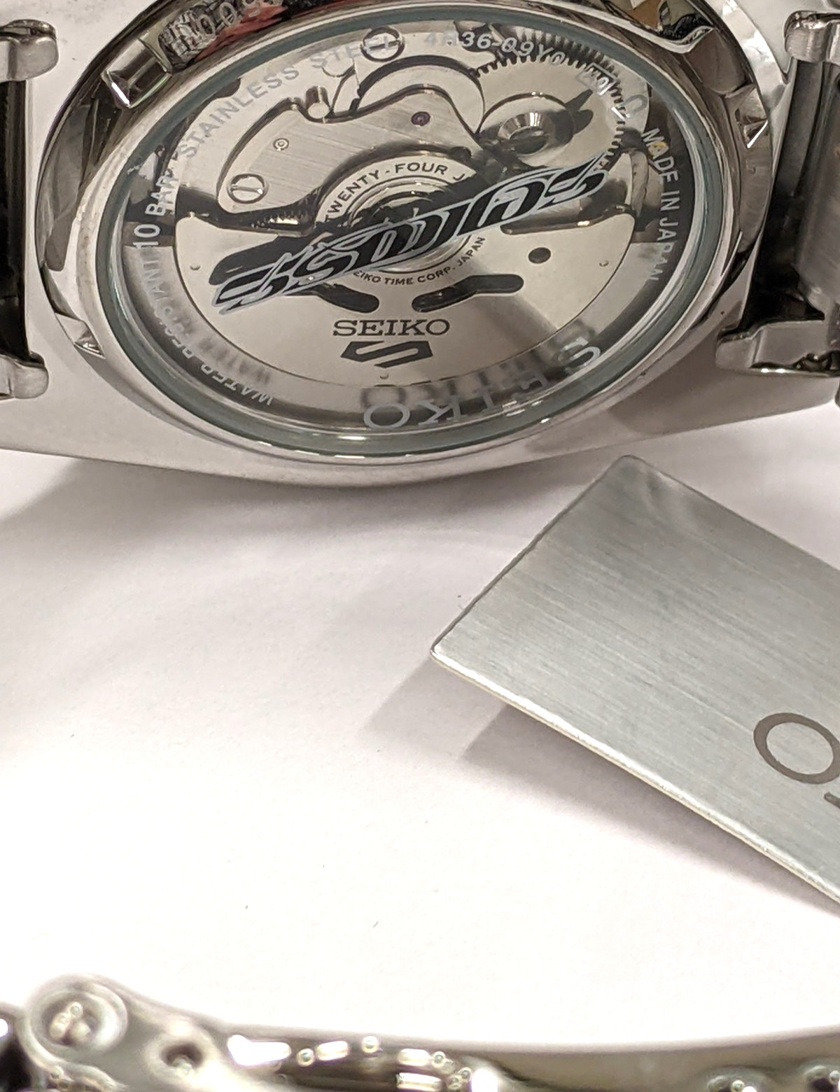 Seiko 5 Sports Guccimaze Limited Edition Stainless Steel 42.5mm Automatic NEW
