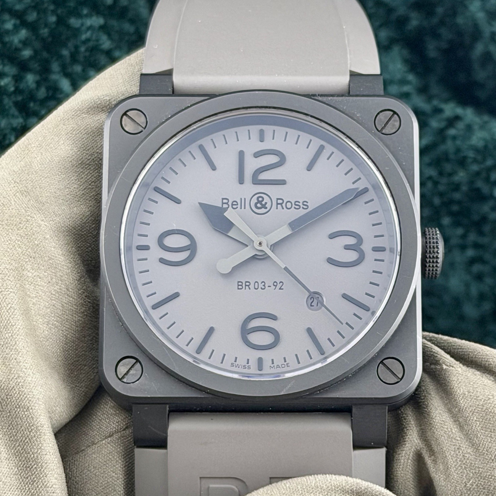 Bell & Ross BR 03-92 Commando Excellent Condition • Box & Accessories • Watch 42