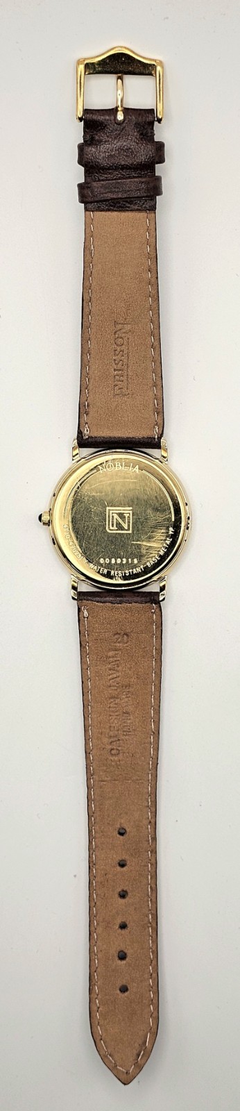 Noblia Citizen 4710-470231Y ~34mm~ Gold Toned~ Date~ Roman Numerals~ New Battery