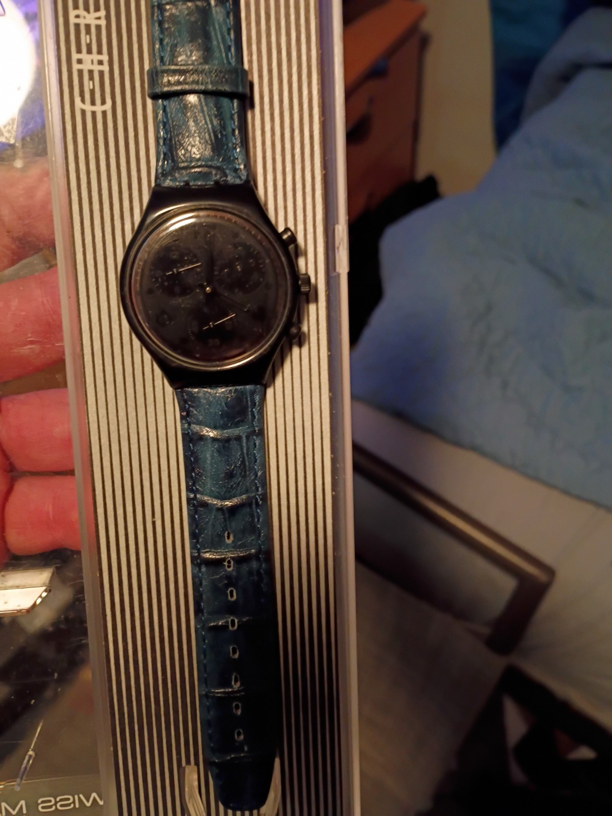 Swatch Moon Shadow SCB110 Chrono.Nuovo – Vintage Raro Collezione 1993