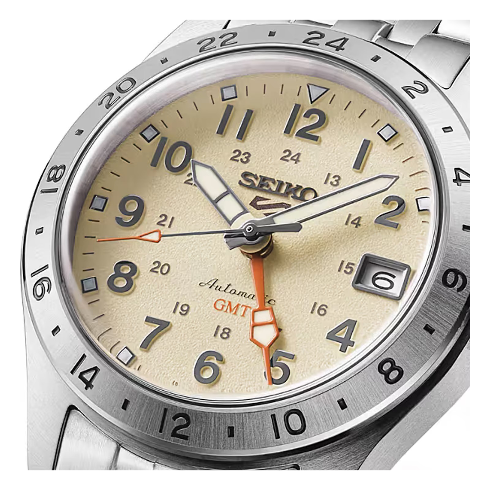 Seiko 5 Sports Field GMT HDB002J Sand Beige Automatic Mens Watch Japan Authentic