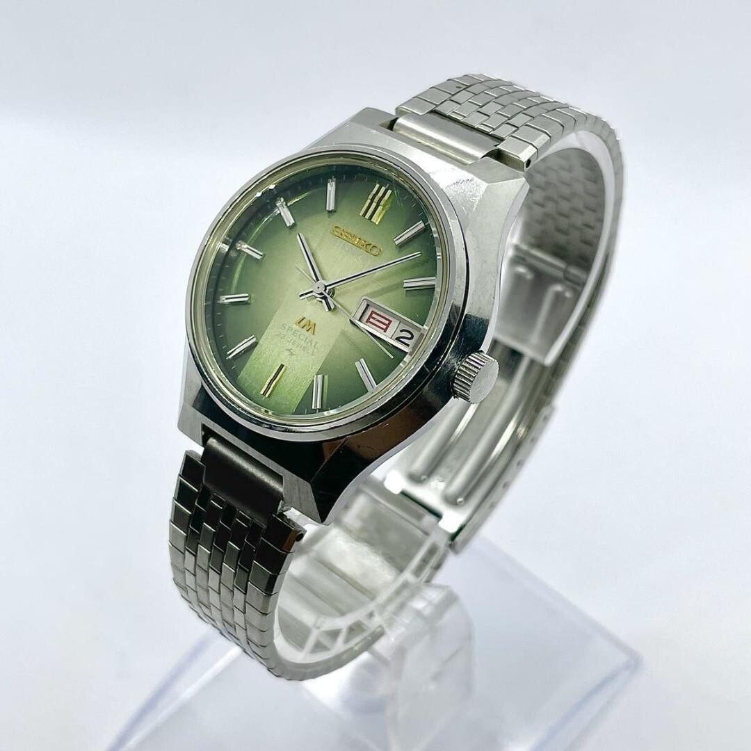 Seiko LM Special 5216-7060 Rare Emerald Green Brushed Dial 23J 1974