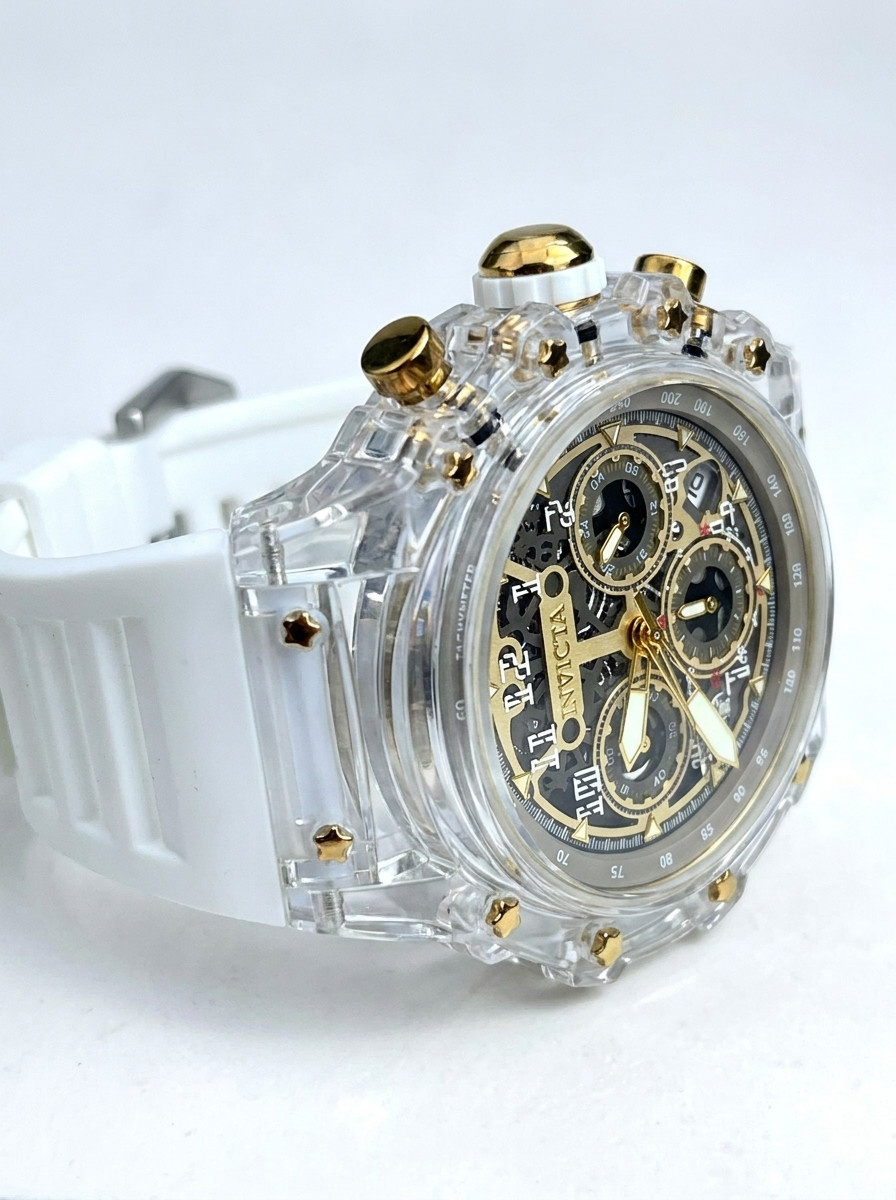 Invicta Racing Vaulthan 69689 Men’s 44mm White Copper Dial Quartz Watch New