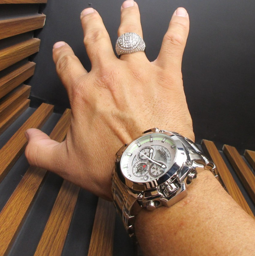 Invicta Coalition Forces Behemoth Men’s Watch 60mm, (Man of War) Steel 49772