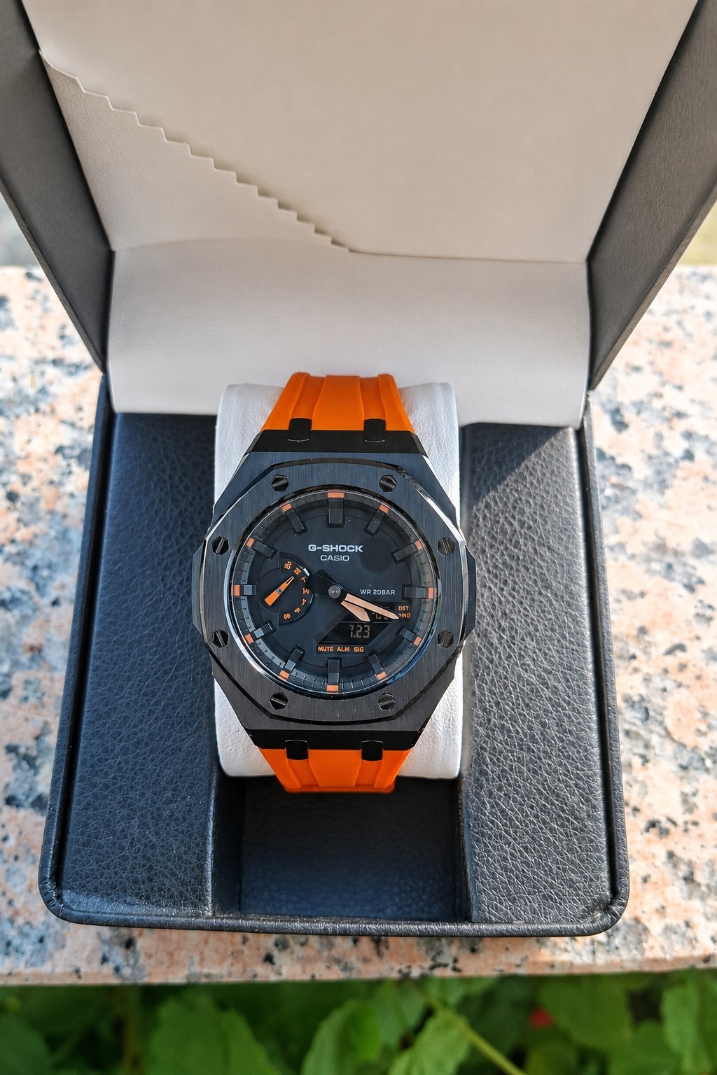 CUSTOM CasiOak GA-2100 G-Shock Casio oak Watch Orange NEW