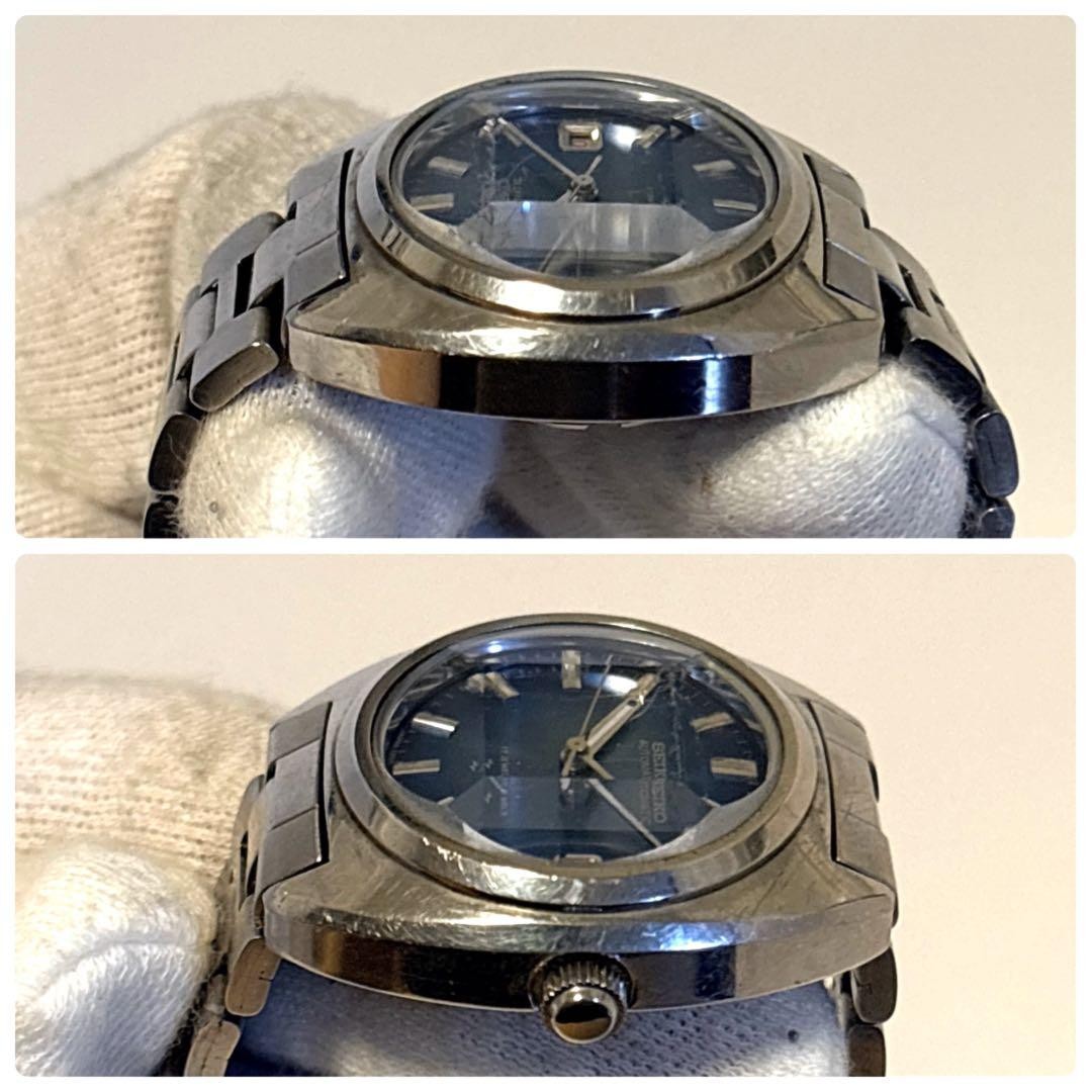 Seiko 2205-0706 17 Jewels Automatic Blue Dial Wristwatch Japan 07213