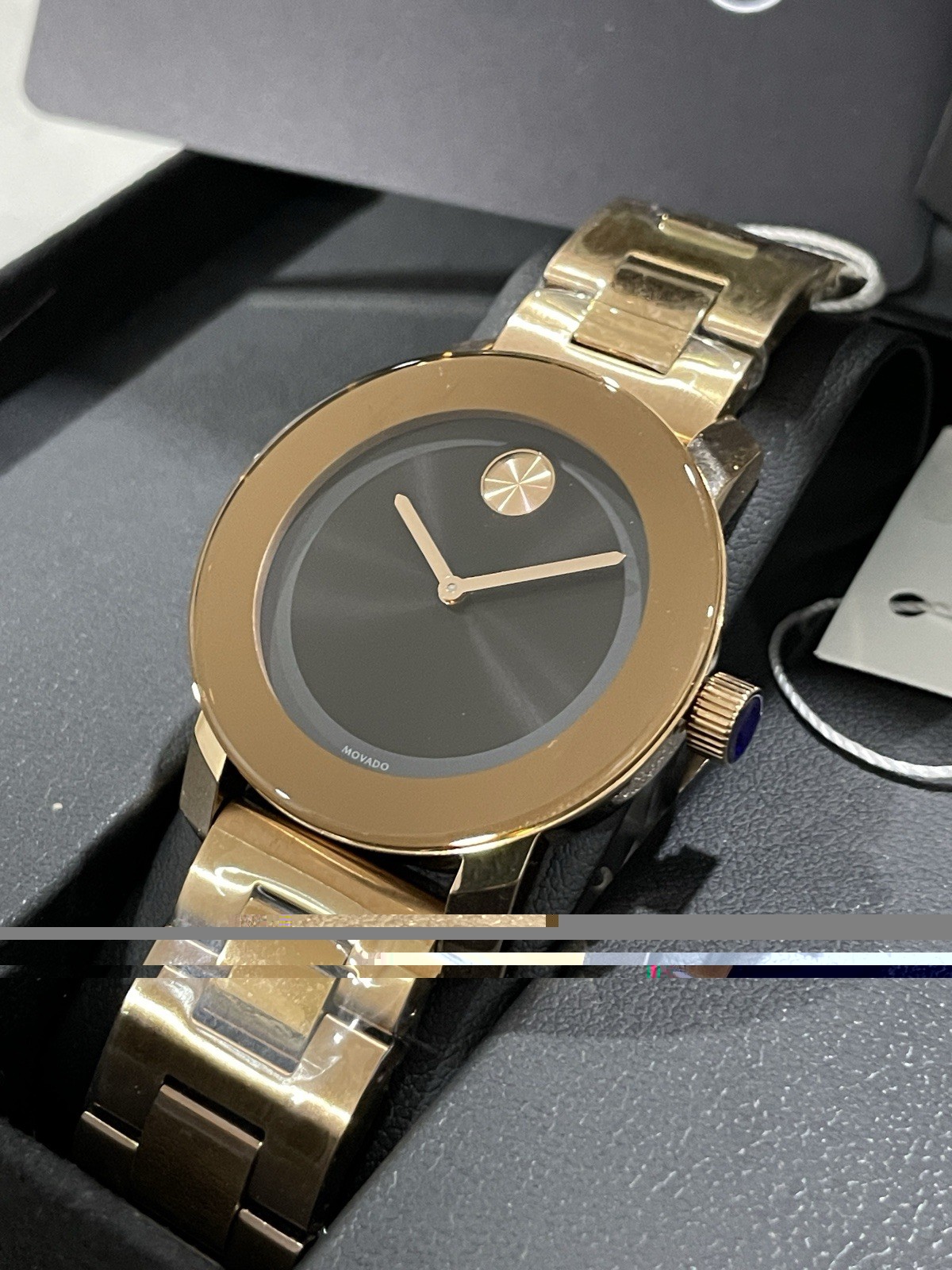 Movado Bold Unisex Rose Gold PVD 3600463