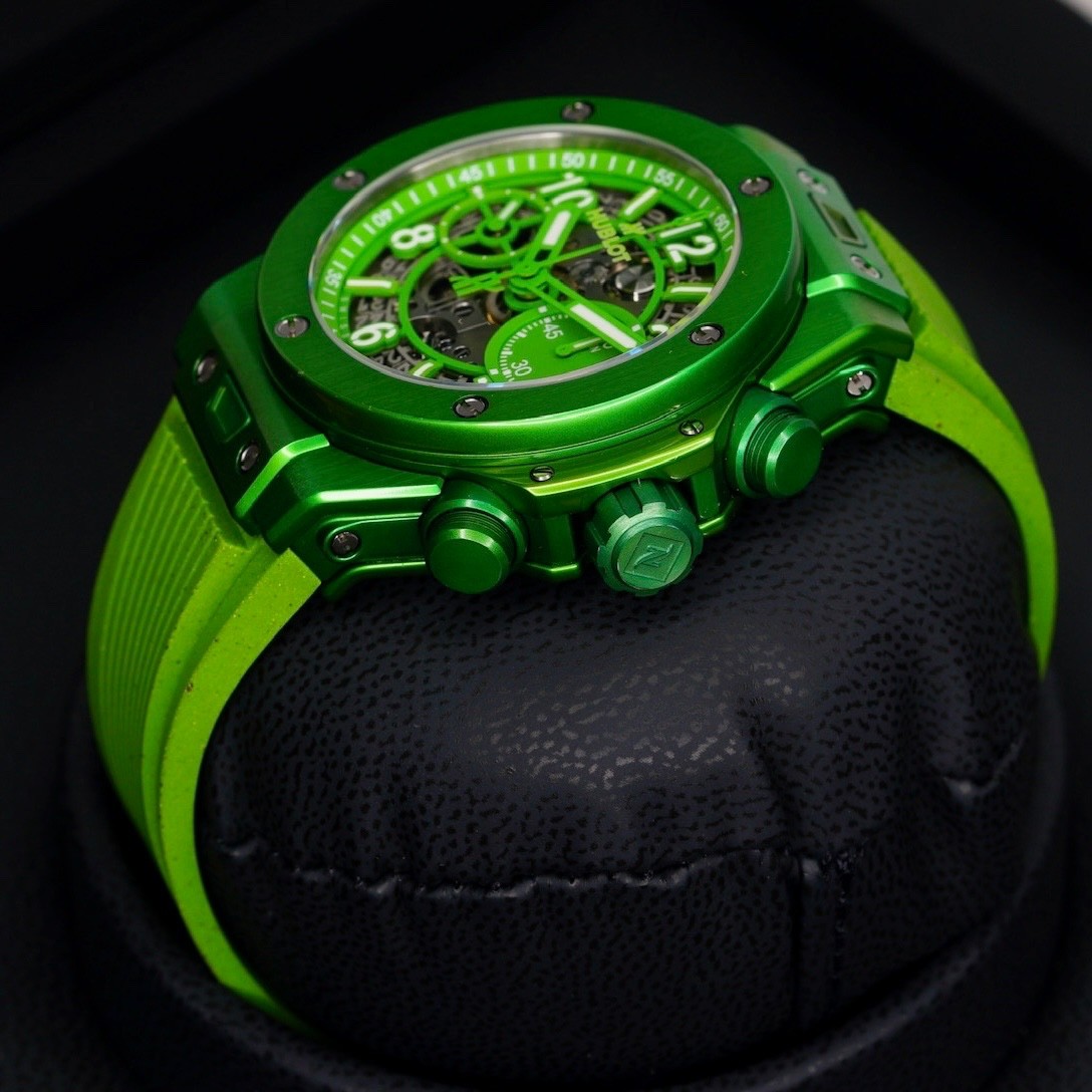 Hublot Big Bang Unico NESPRESSO ORIGIN Skeleton Green Dial 441.UG.5220.RX.NES23