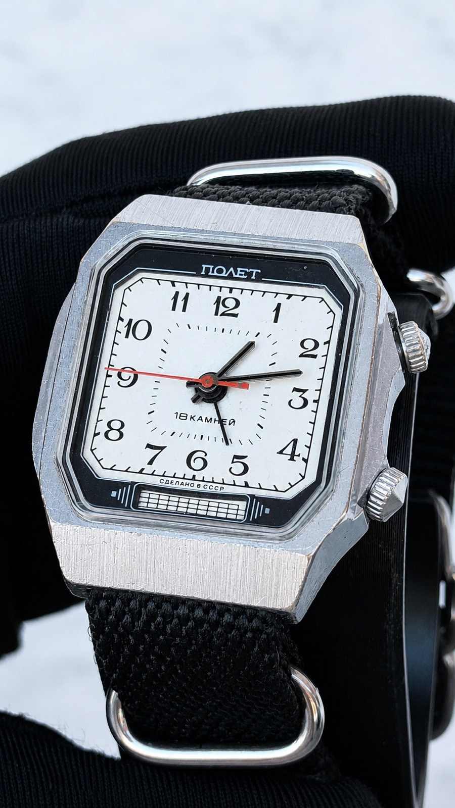 Poljot Alarm TV Vintage 34mm Manual Wind Soviet Men’s Watch Mechanical