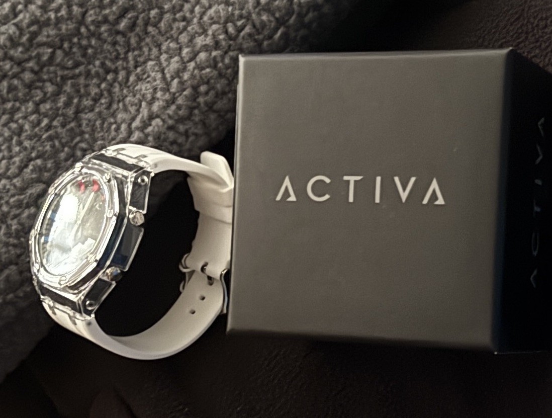 Activa X Invicta Men’s Digital Watch 44.2mm White Multicolor ACW2100-003