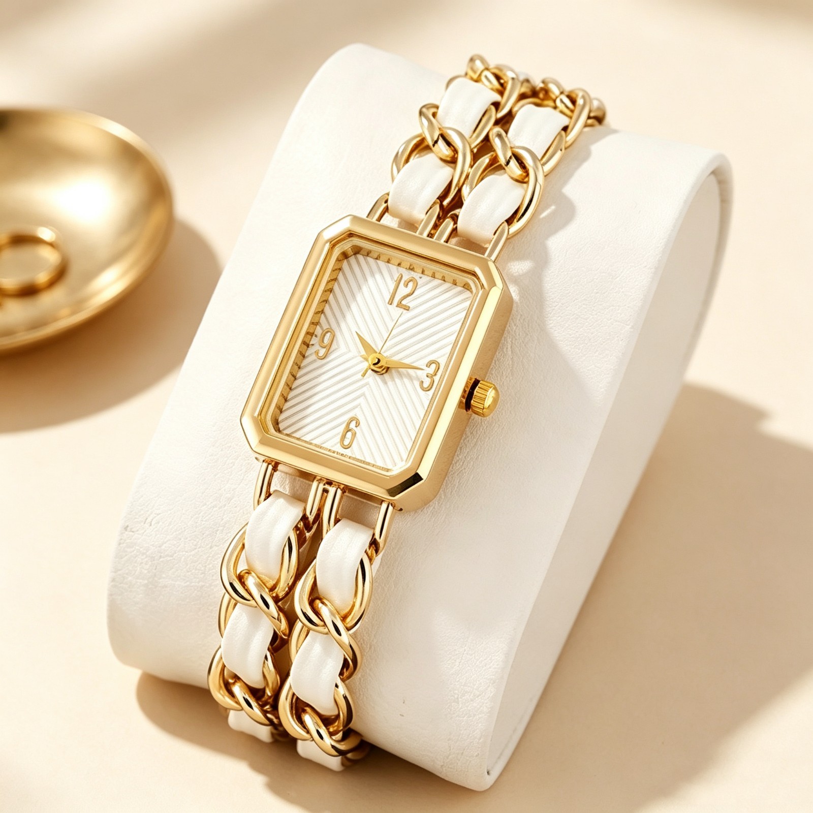 Vintage Square Quartz Watch Luxury Leather Strap Fashion Gift For Women US Stock