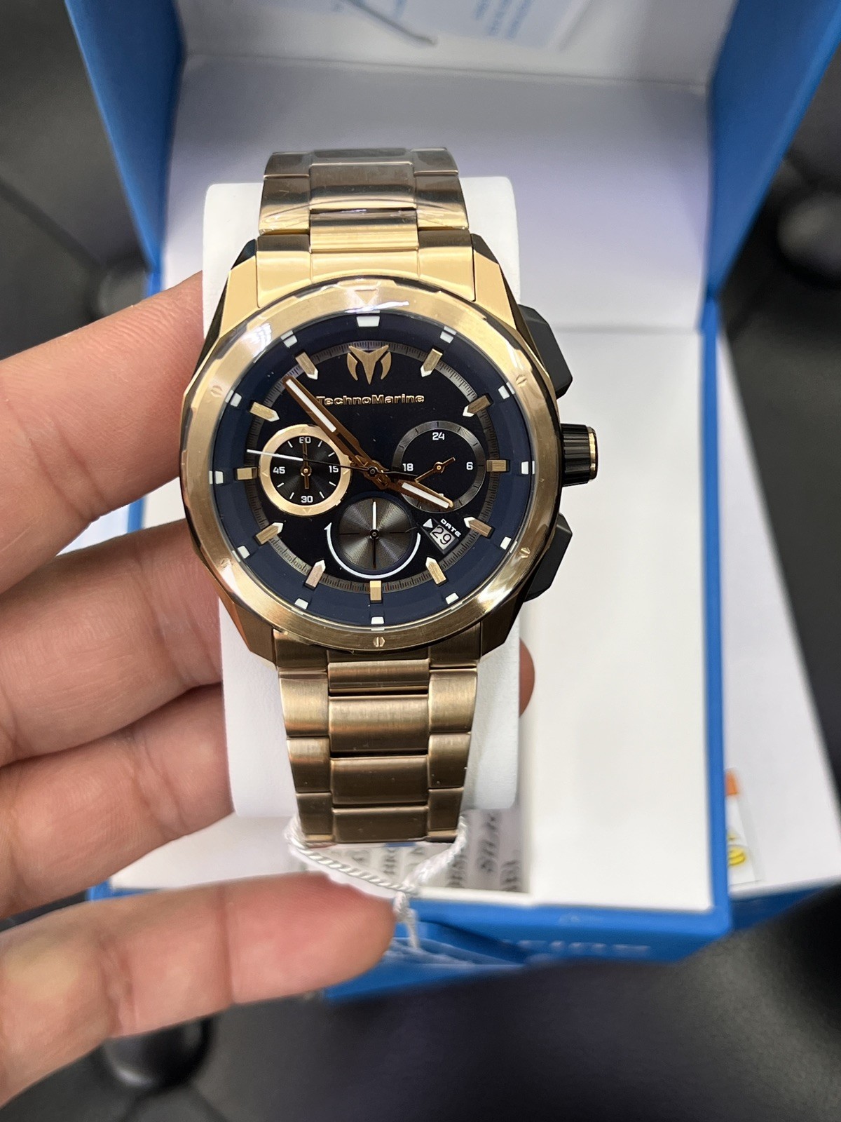 Technomarine TM-318097 Ocean Black Dial 43 mm Men’s Watch New