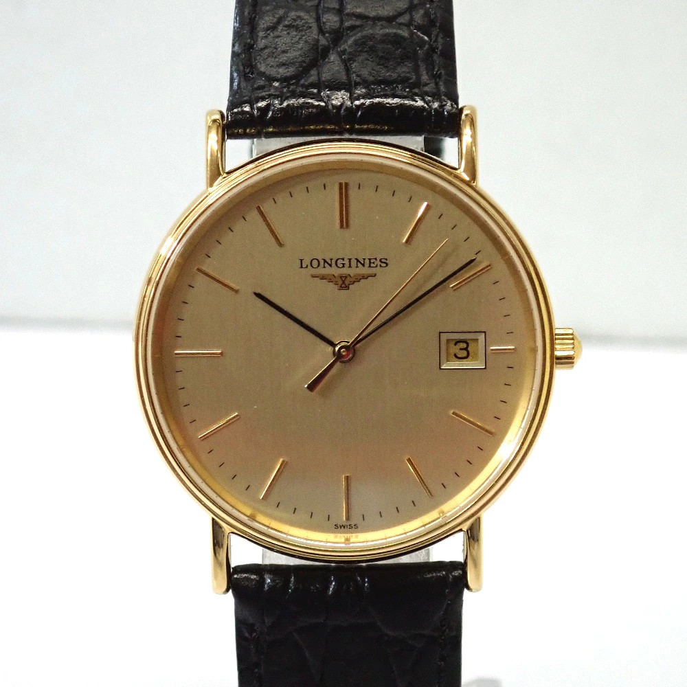 Longines Grand Classic L4.720.2 Gold Mens Watch 32mm Quartz Box Warranty