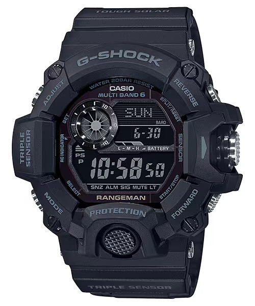 Casio G-Shock RANGEMAN Triple Sensor Temp Altitude Outdoors Mens Watch GW9400-1B