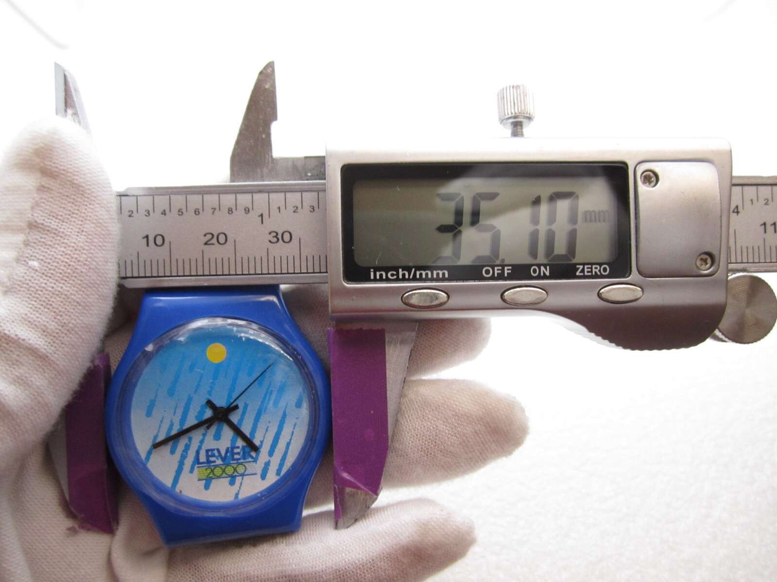 Lever 2000 Bar Soap Quartz WR Analog 35mm Round Watch (H568) “New Battery”