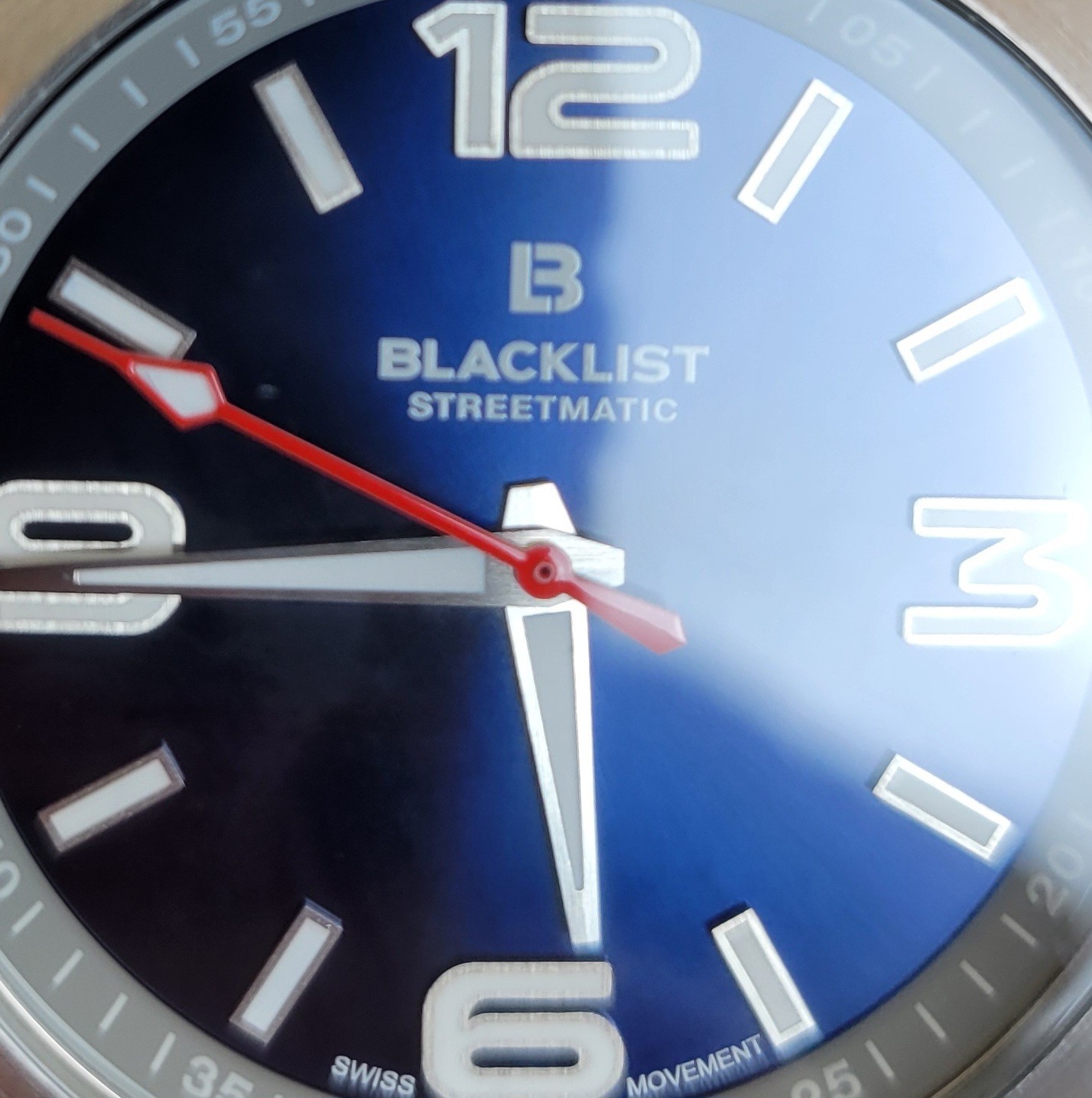 ​Blacklist Streetmatic SM021 Blue Sunray – Swiss Movt – Sapphire – Full Set #517