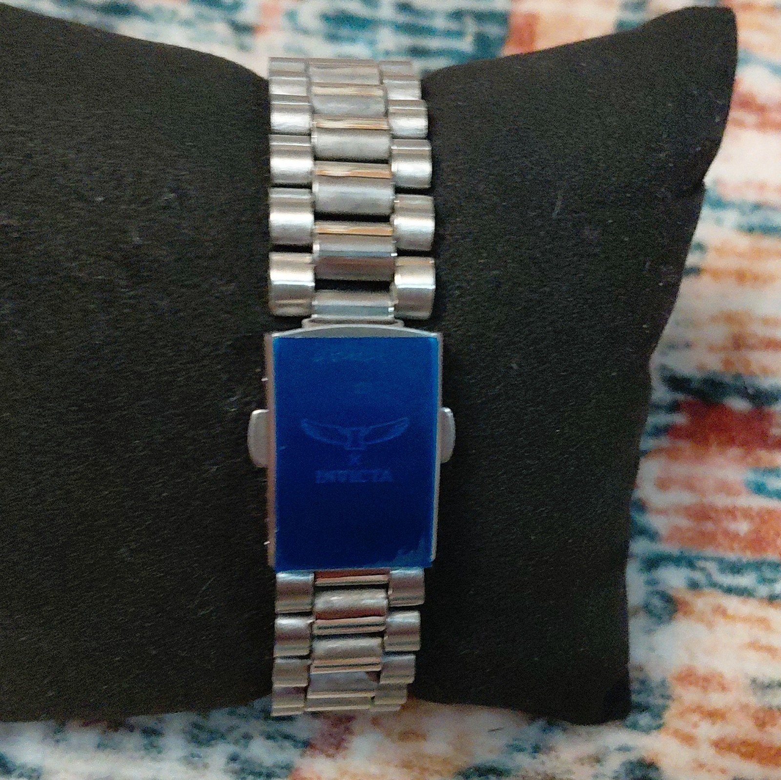 Invicta Quartz Analog Watch, Black Dial, Silver SS Bracelet, WR 30M