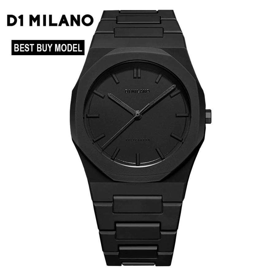 D1 MILANO Polycarbonate Men’s Watch PCBJ10 Shadow All Black 40.5 mm