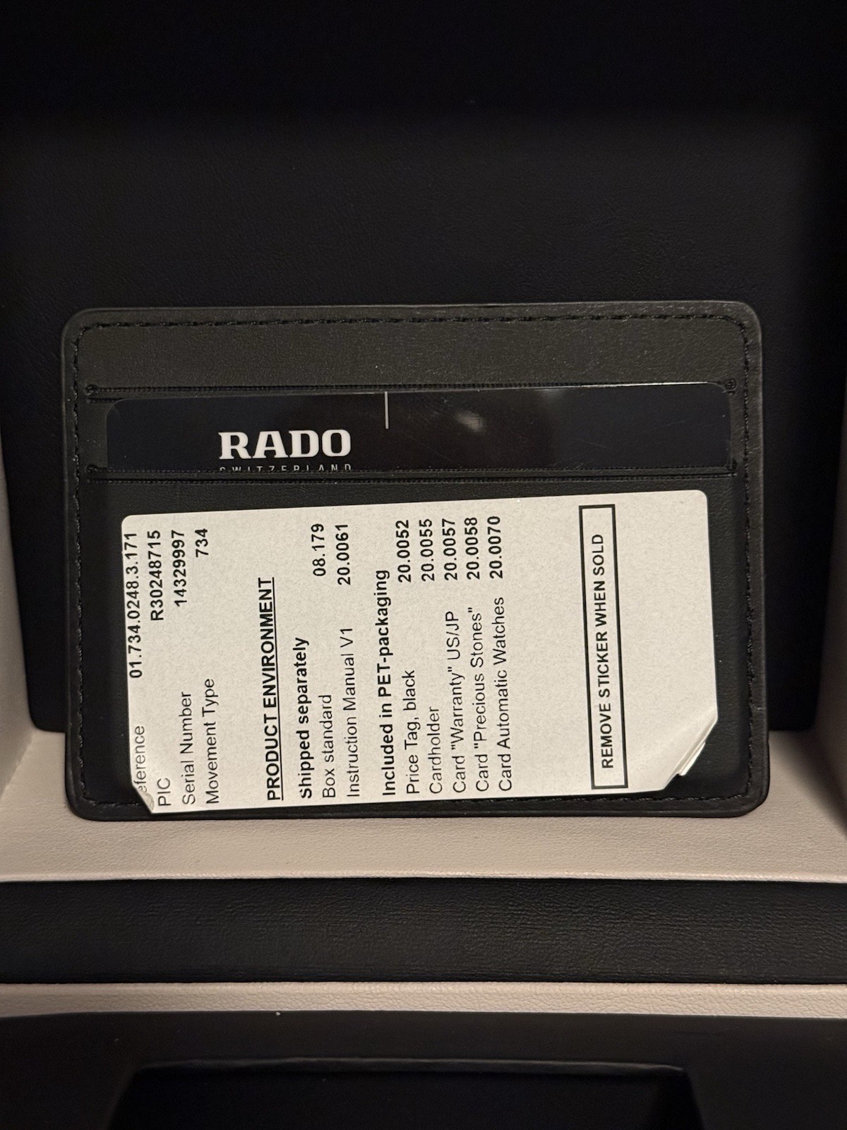 Rado Centrix Automatic Skeleton Dial Brown Leather Strap Box/Papers R30248725