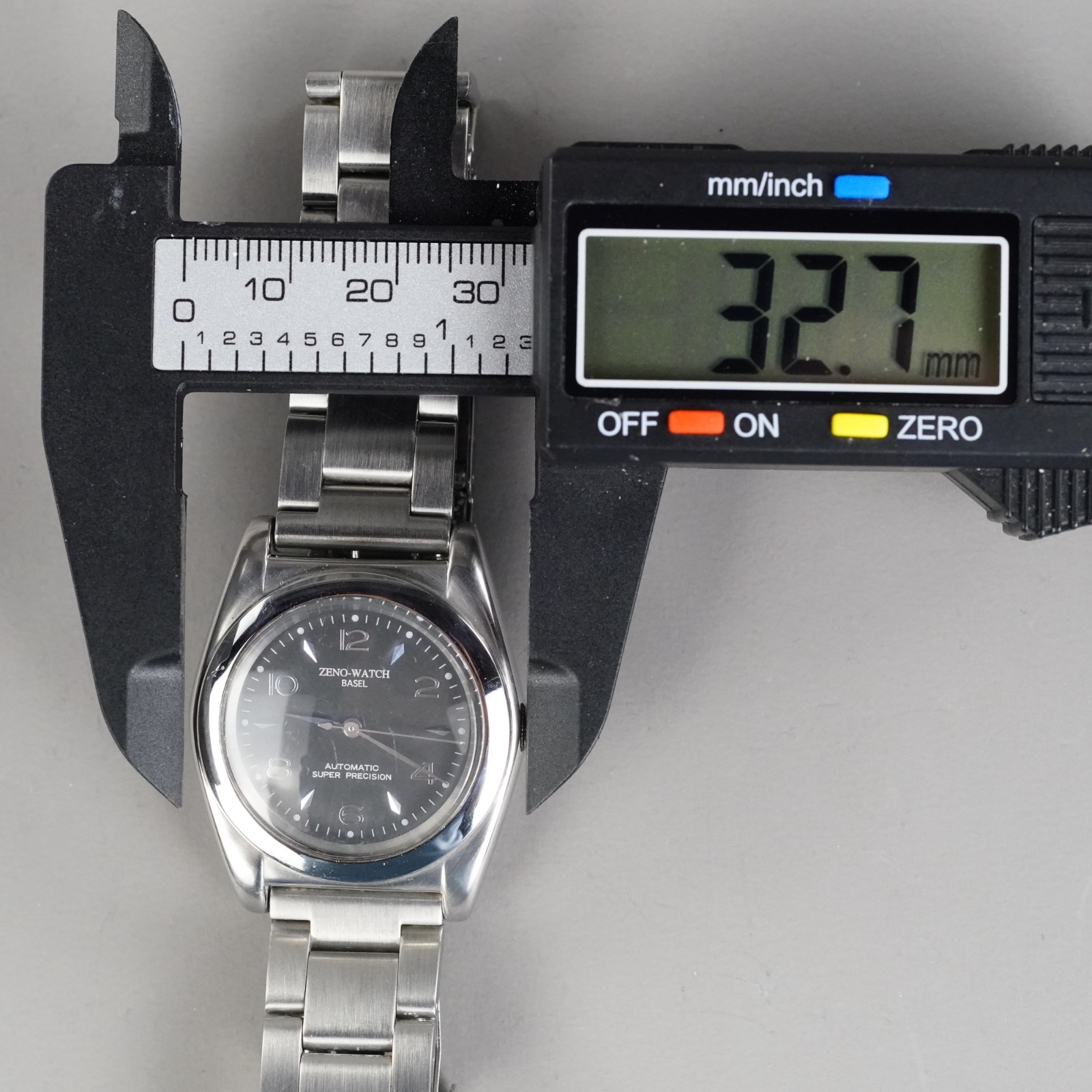 ZENO-WATCH Automatic Super Precisio Vintage ZNB-001 Men’s Wristwatch Silver 33mm