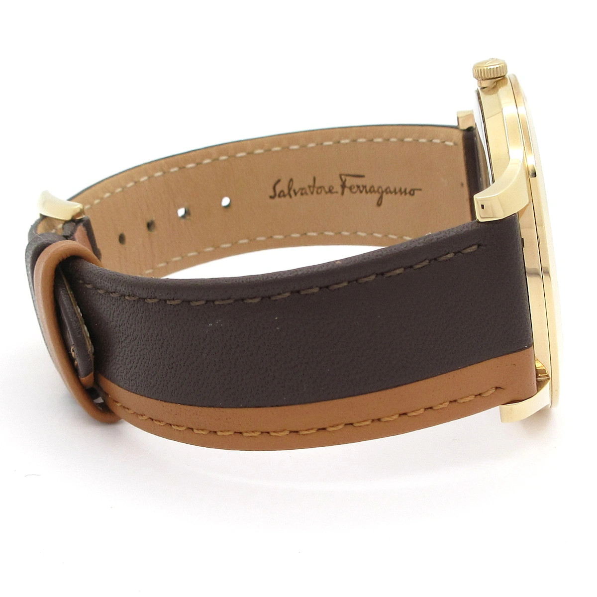 Salvatore Ferragamo – SFDE00318 1*********** Dark Brown Brown Wrist Watch