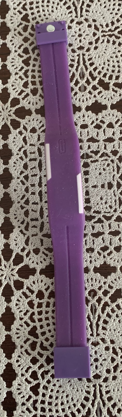 Digital Silicone Rubber LED Watch Sports Bracelet Wrist Watch Purple Unisex New