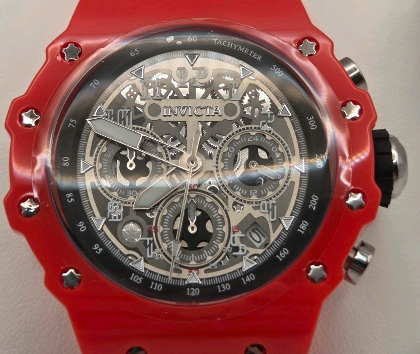 69676 – Invicta Racing Vaulthan Men’s Watch – 44mm, Red