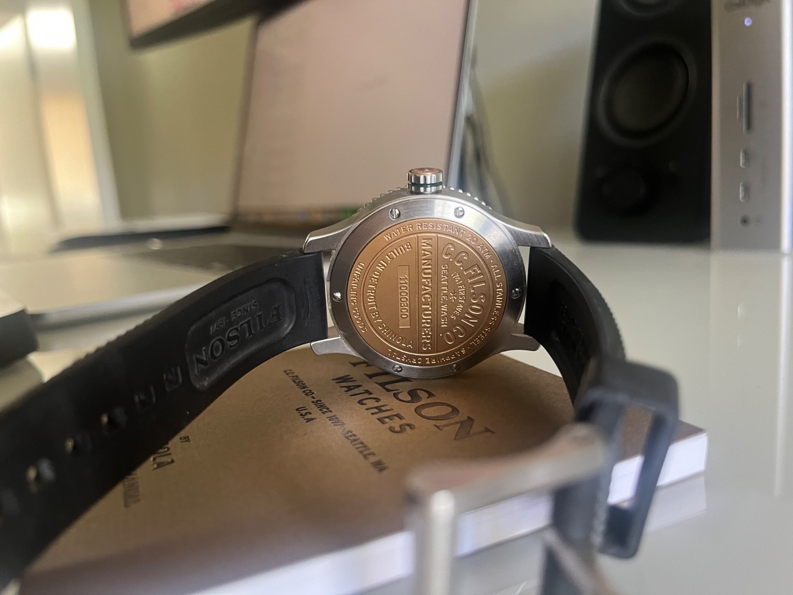 Filson Mackinaw Field Watch 11000300 by Shinola 43mm Black Dial Quartz 200m