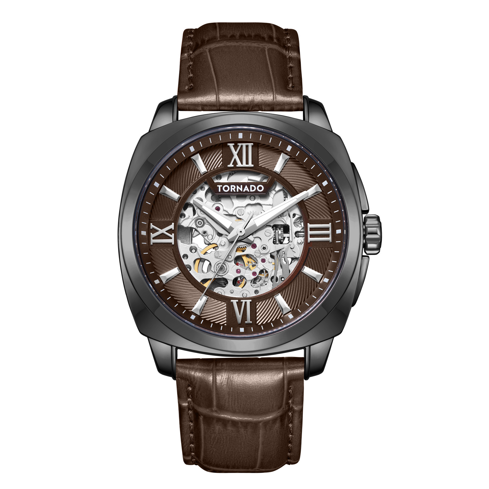 Tornado Autonova Men’s Automatic Watch | Brown Dial, 42mm, 100 m (10 ATM)