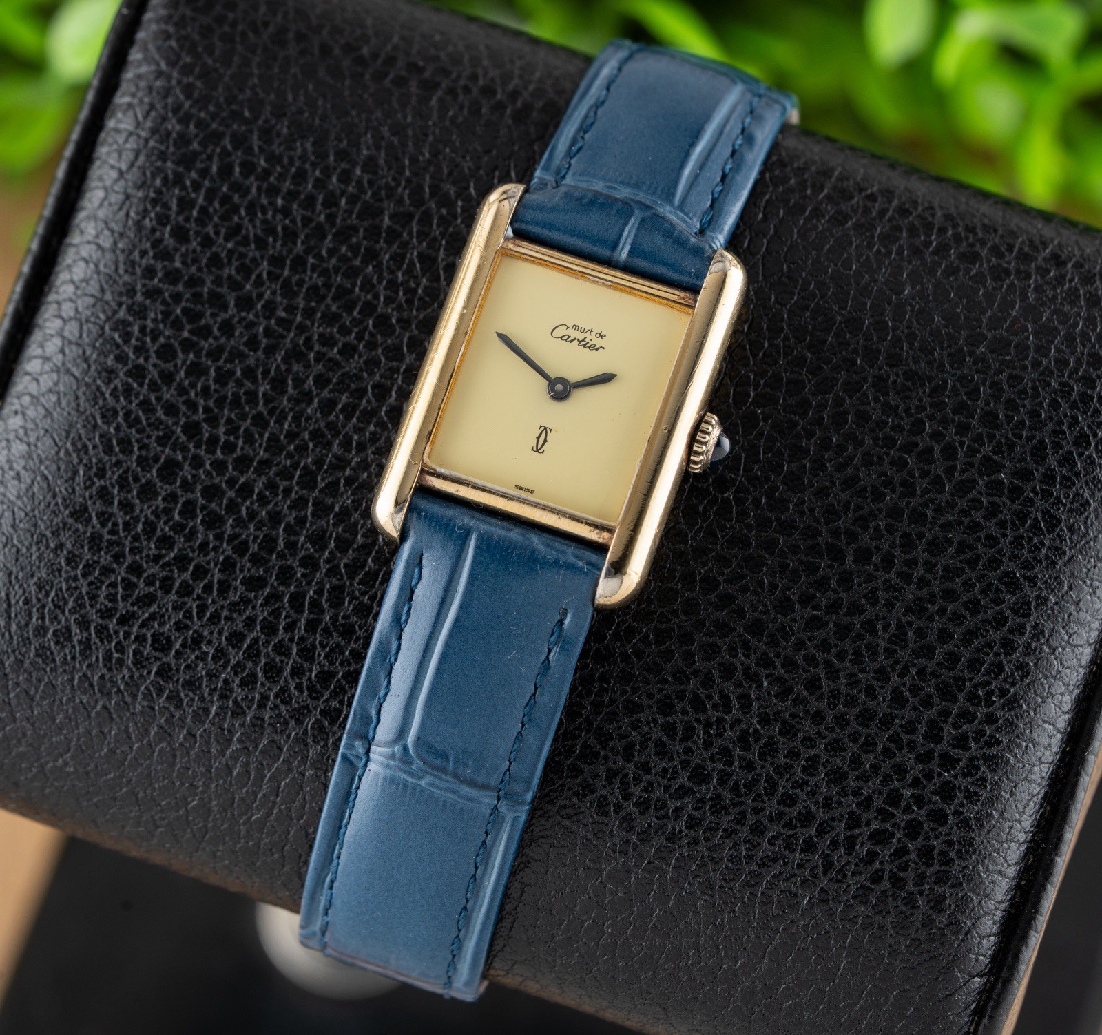 Cartier Tank Must de Cartier Lemon Dial with Box & Papers!!