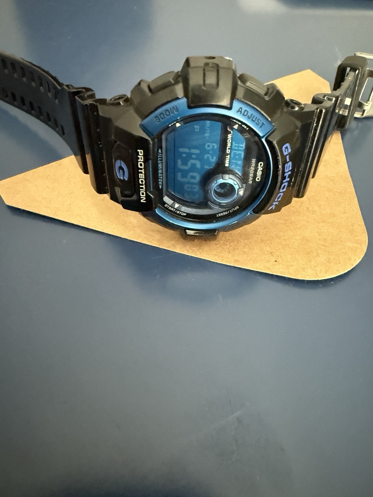 Casio G-Shock G-8900A Mens 52mm BLACK/BLUE MODULE: 3285 Gloss Strap 20BAR