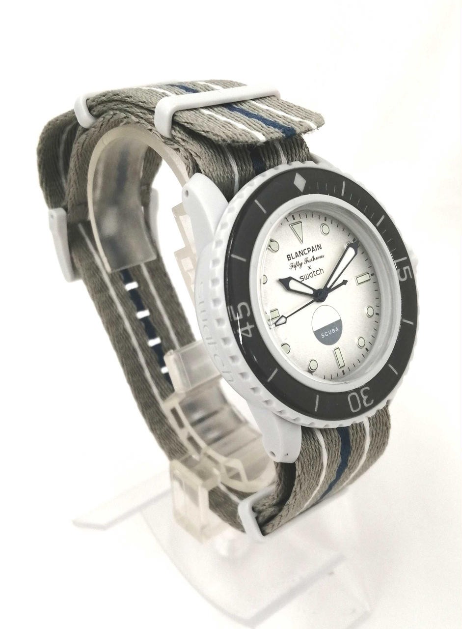 [A4N] Swatch x Blancpain Bioceramic Scuba Fifty Fathoms Pacific S035S100 [r9v]