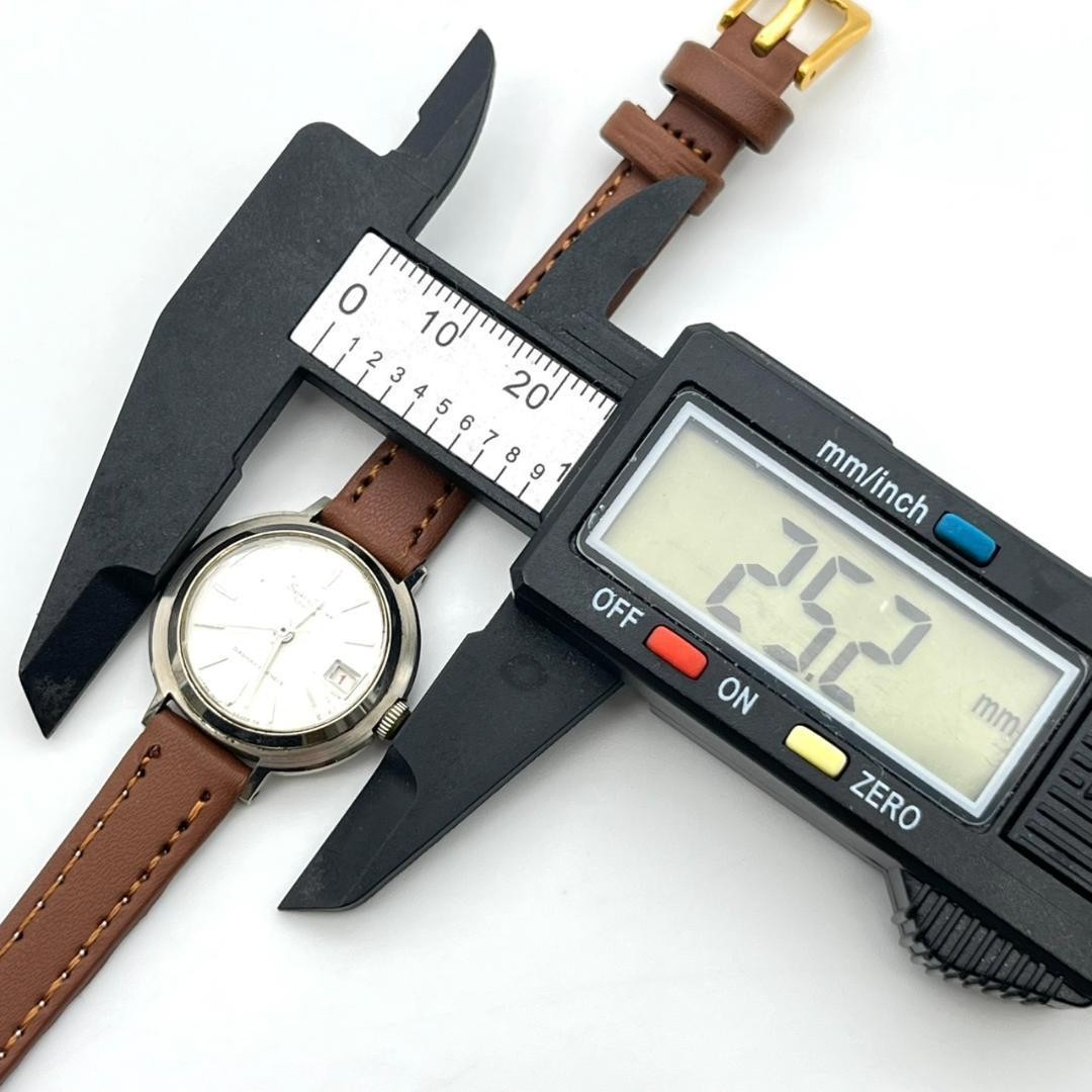 Rare Seiko Diashock Date manual winding watch, 23 jewels, new strap, women’s