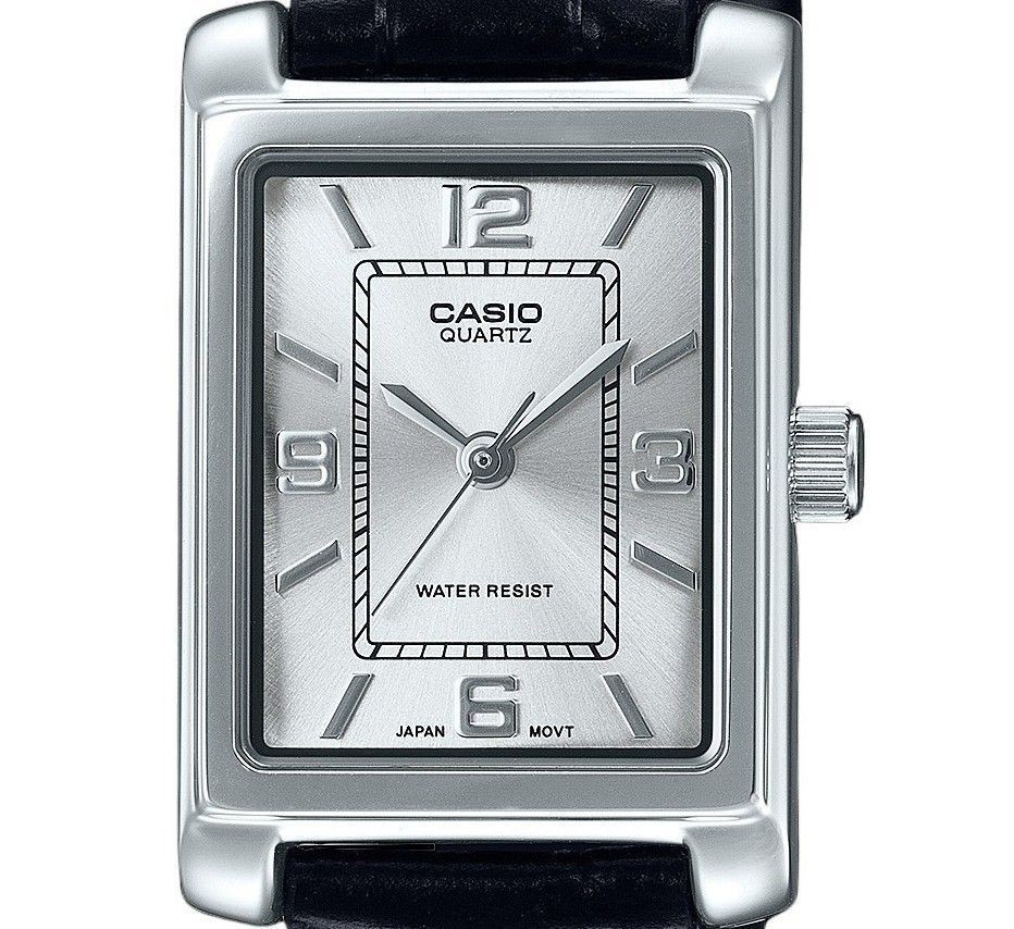 Casio Standard Silver Dial Quartz Leather Dress LTP-1234LL-7A Women’s Watch