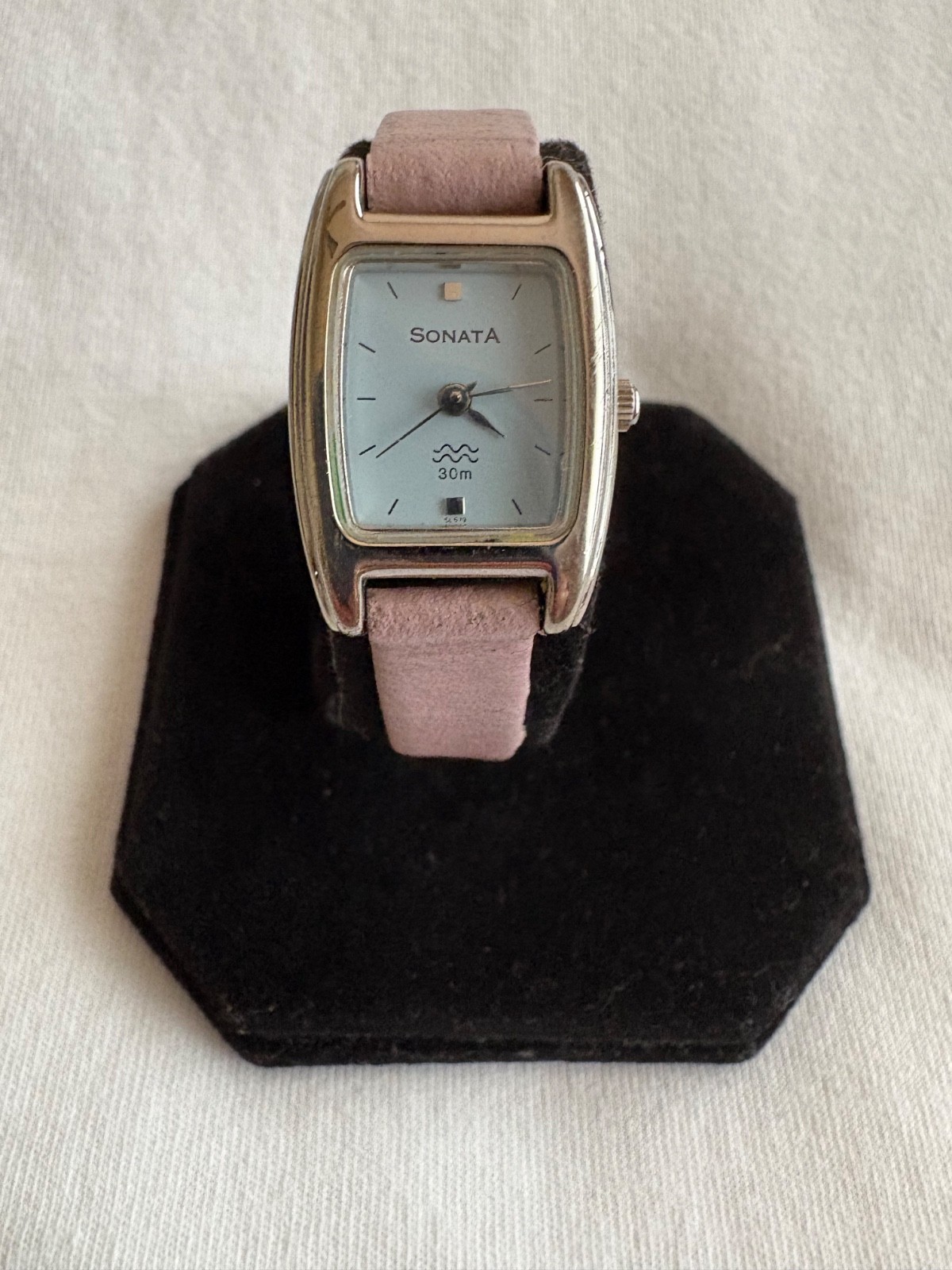 Ladies Working Titan Fashion Quartz Blue Dial Watch India with NEW Battery #149