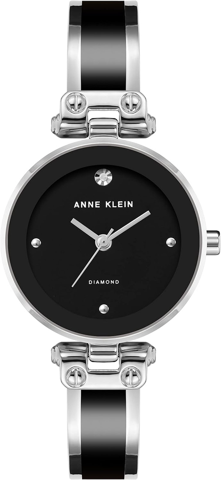 Women’s Diamond Dial Bangle Watch Elegant Fashion Quartz Wristwatch