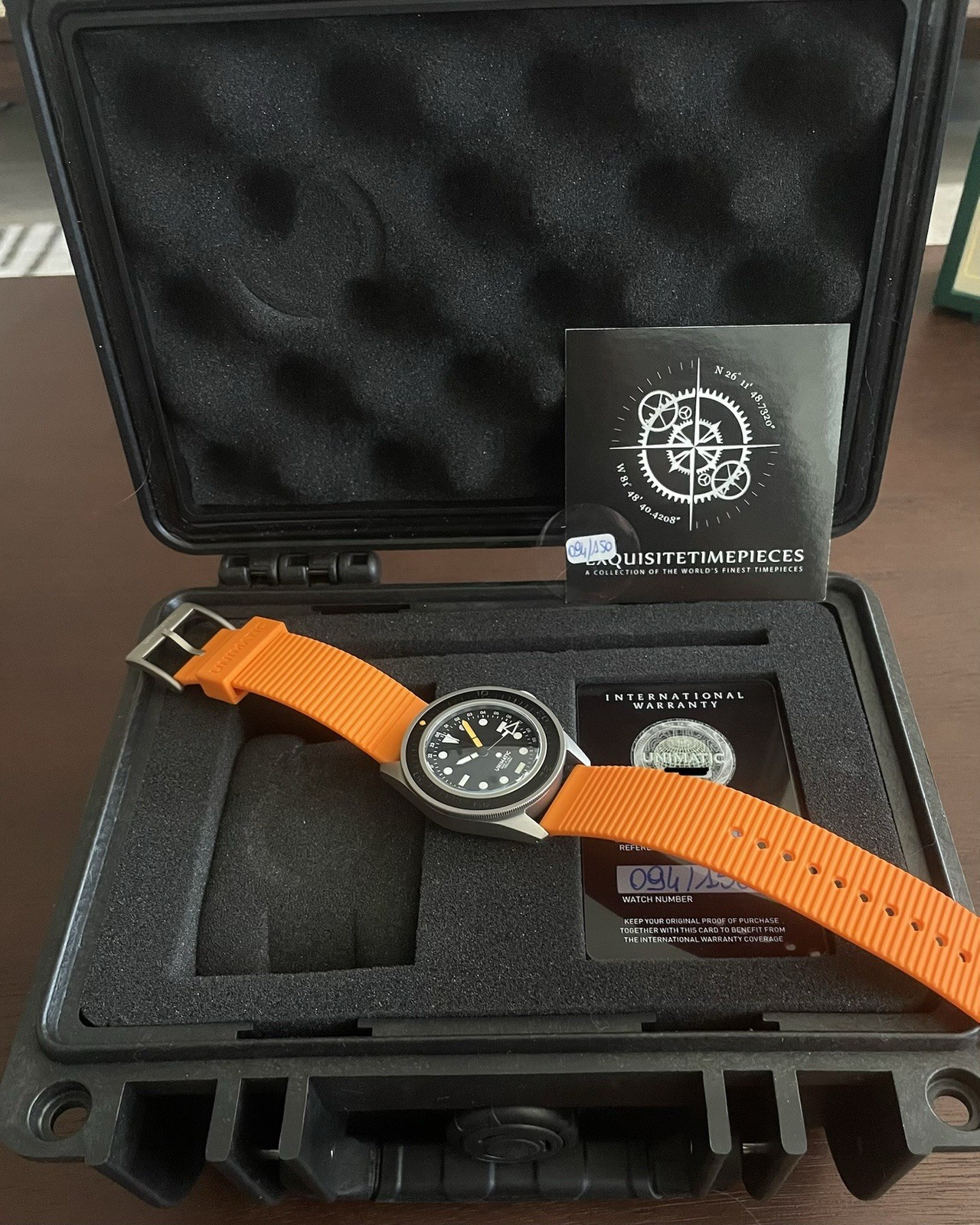 Unimatic x Exquisite Timepieces GMT Limited Edition U1S-T-GMT-ET W/Box & Papers