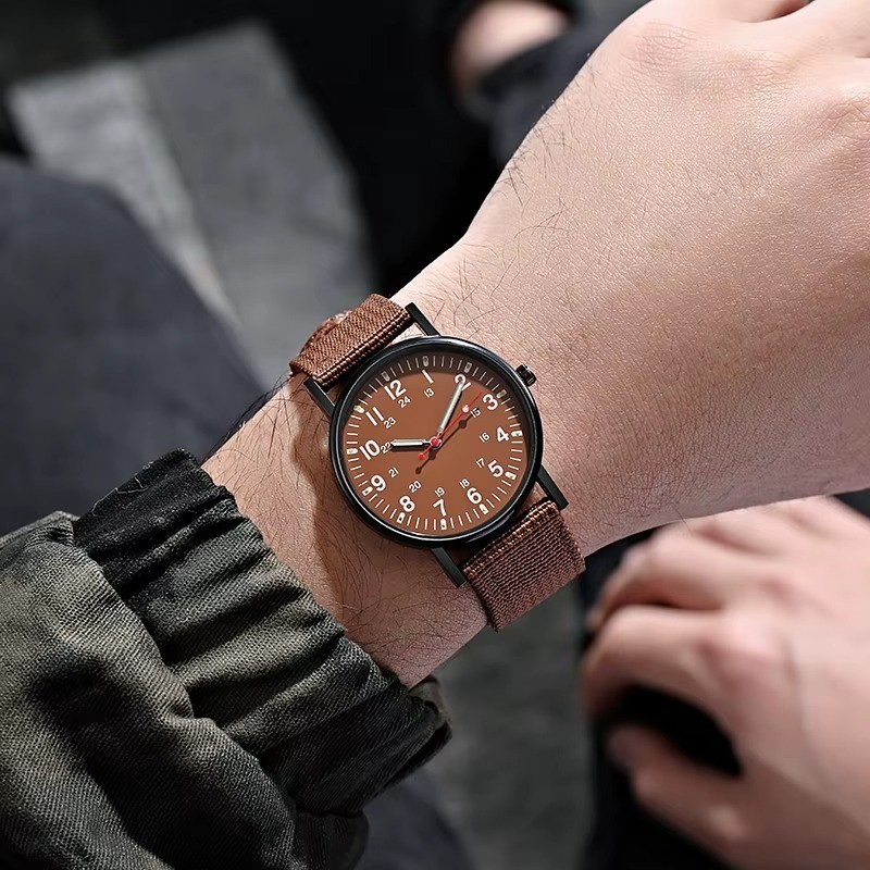 Military Watch Army Durable Water Proof Luminous 24Hours Dial Nylon Strap USA