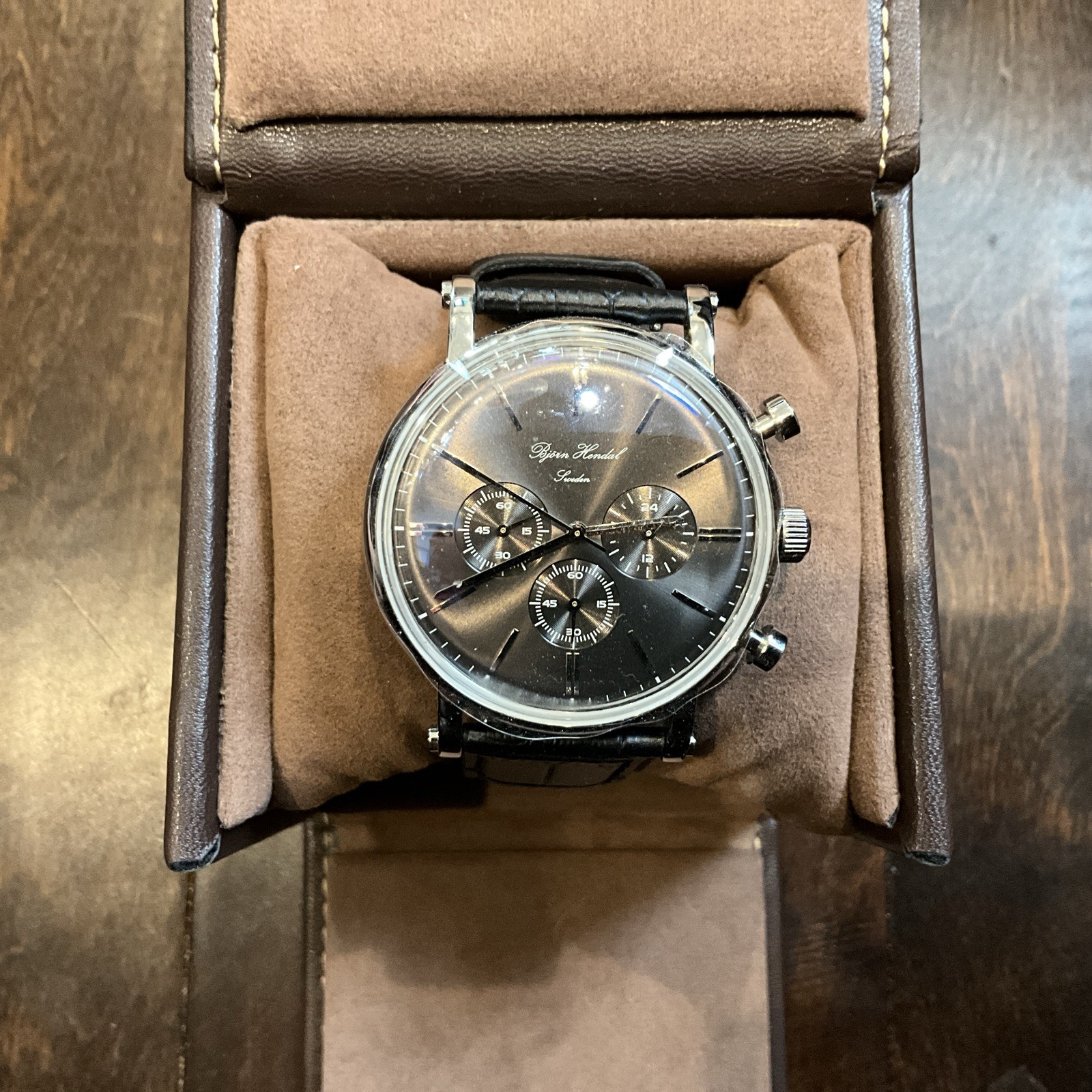 Bjorn Hendal Sweden Varberg Chronograph Black Dial Men’s Watch