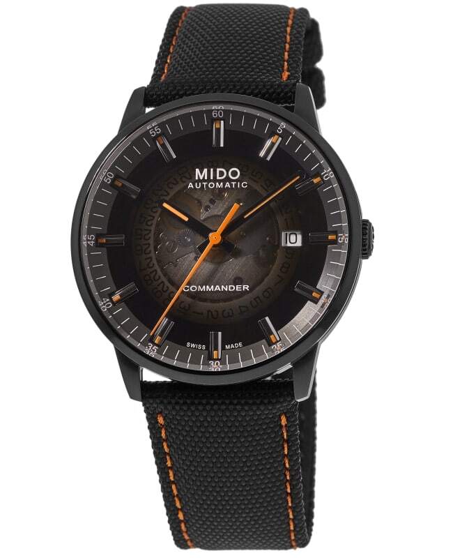 New Mido Commander Gradient Black Dial Fabric Men’s Watch M021.407.37.411.00