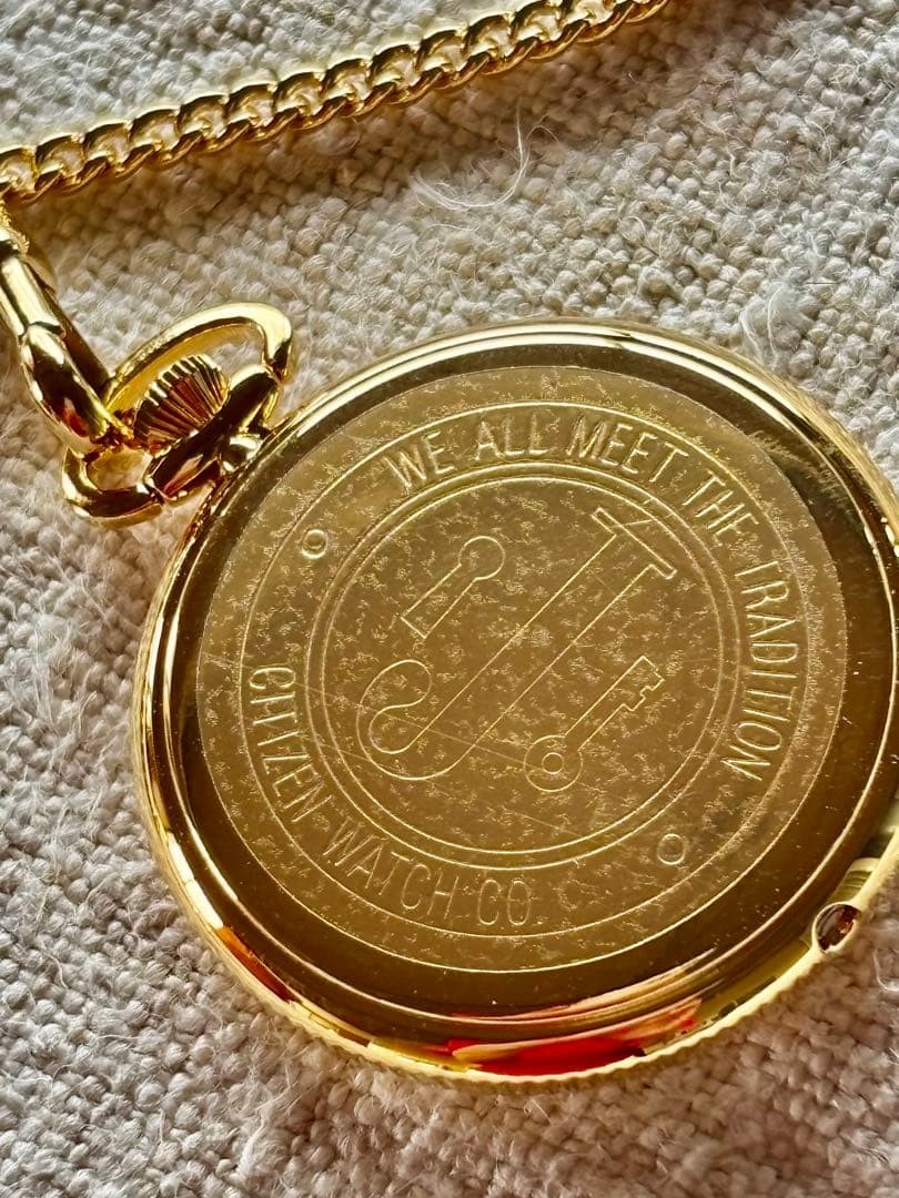 Citizen JUNCTION vintage pocket watch complete item