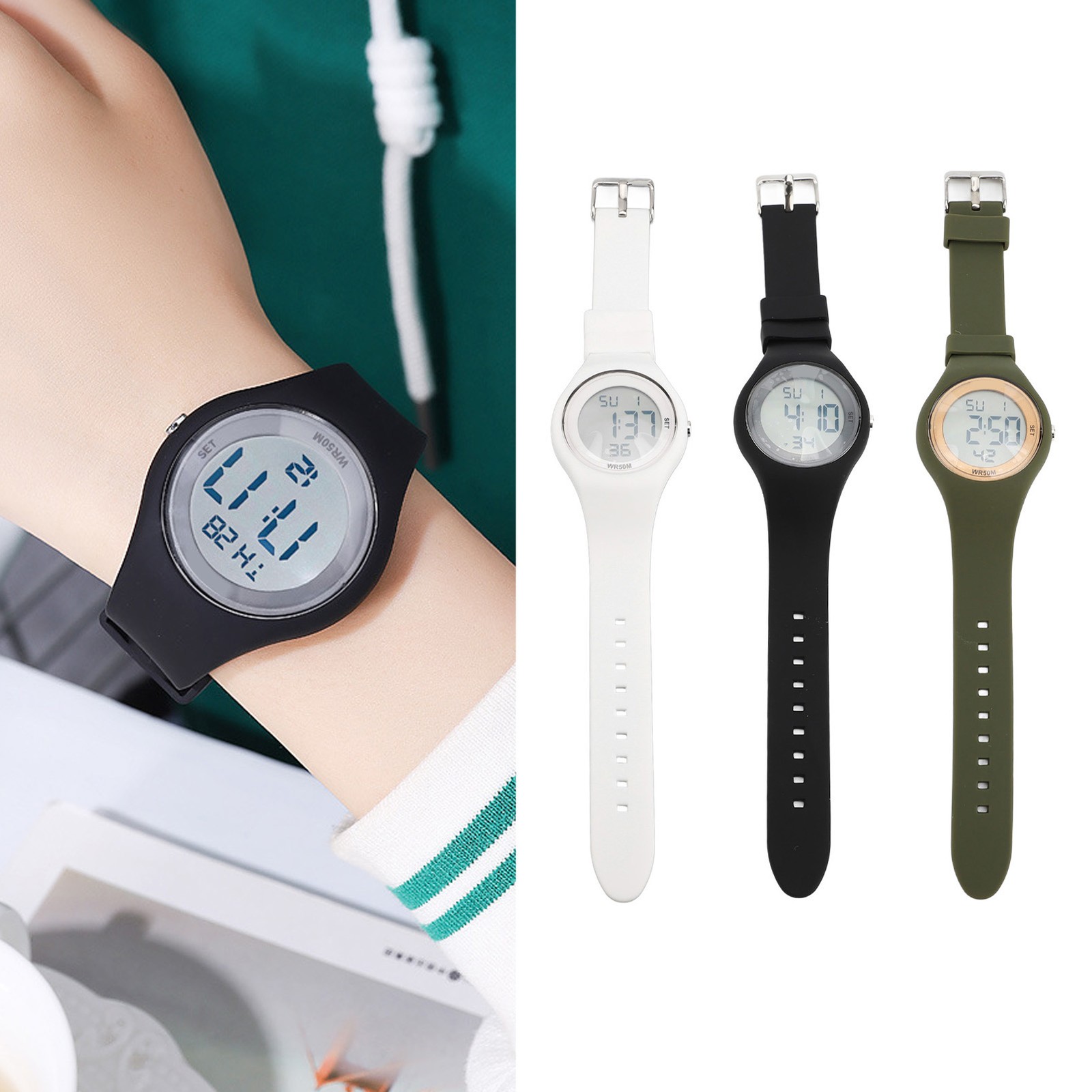 Kids Sports Watch Kids Digital Watch Alarm Stopwatch For 5 To 15 Years Old