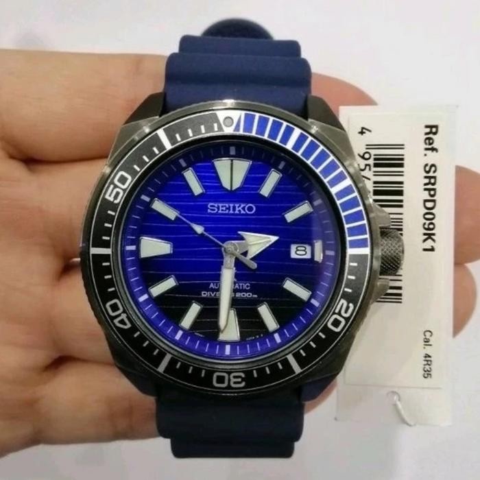 Seiko Prospex SRPD09K1 Samurai Save The Ocean Blue Dial Rubber Special Edition