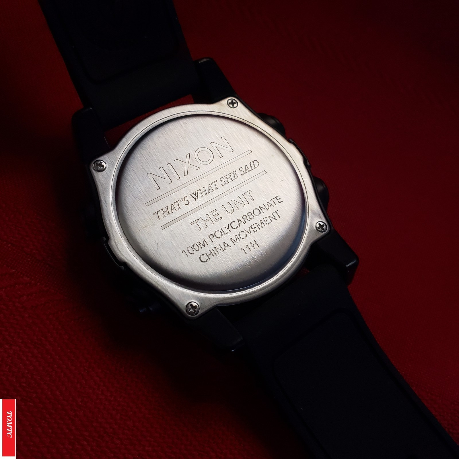 Nixon “The Unit” (Black) 100M Polycarbonate China Movement & Blacklight [11H]