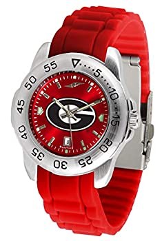[B1R] Used Imported Georgia Bulldogs Sports Silicone Men Watch [s7k]